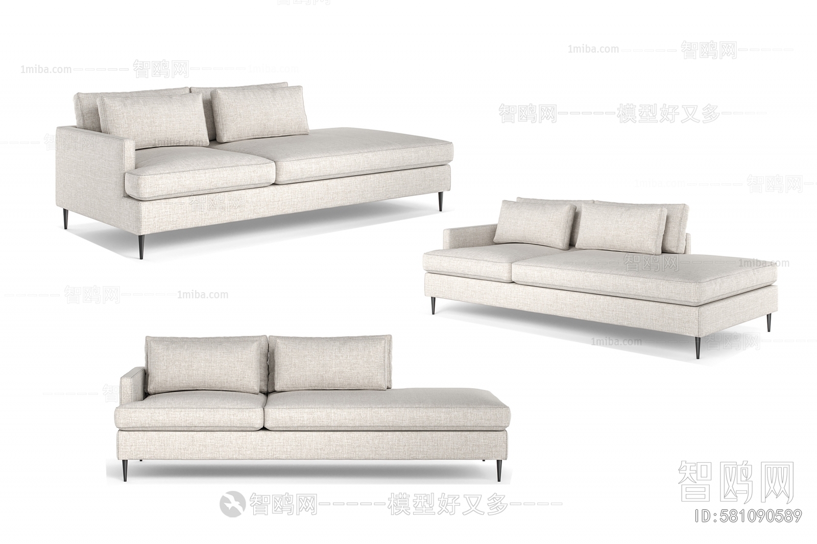 Modern Multi Person Sofa