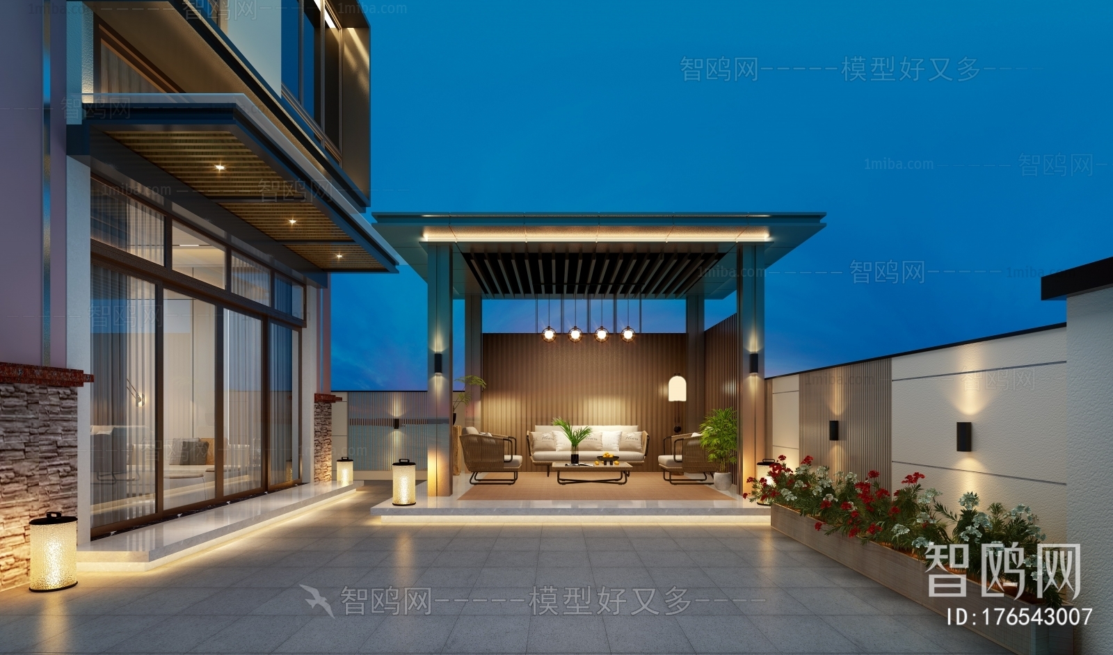 New Chinese Style Courtyard/landscape