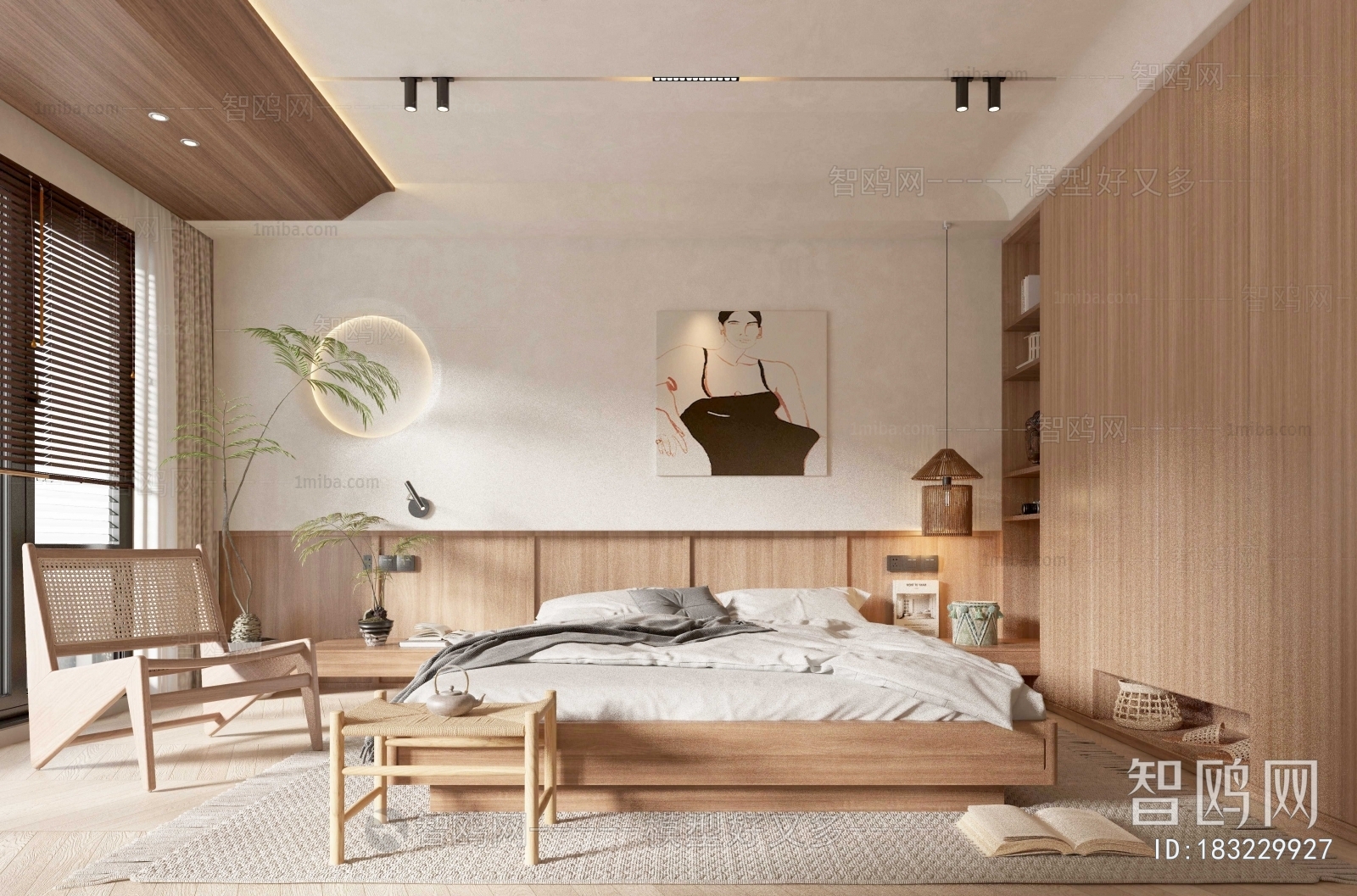 Wabi-sabi Style Bedroom