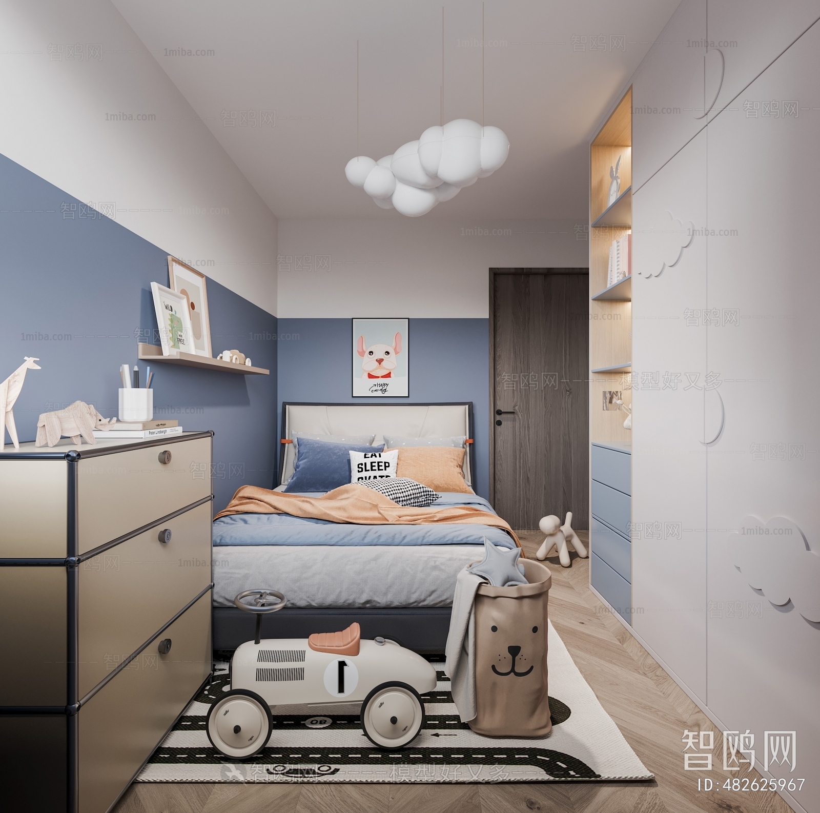 Modern Boy's Room And Son's Room