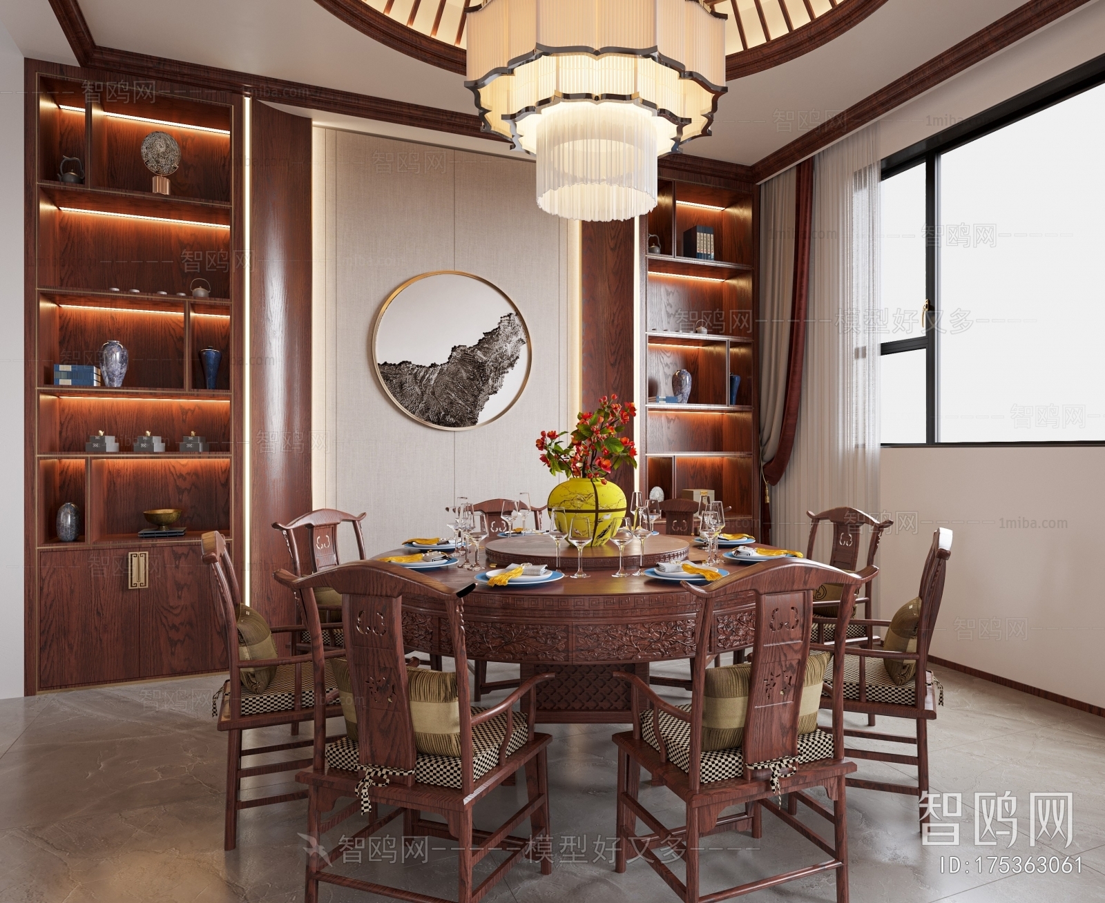 New Chinese Style Dining Room