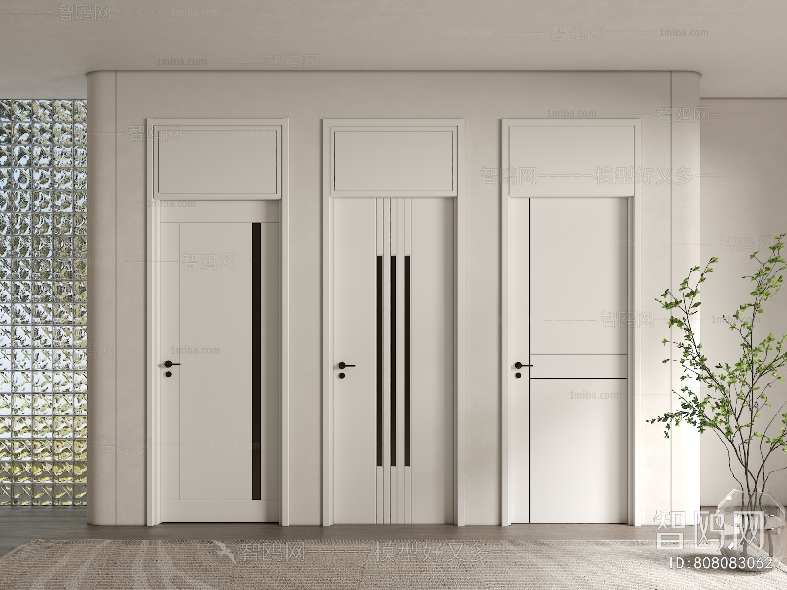 Modern Single Door