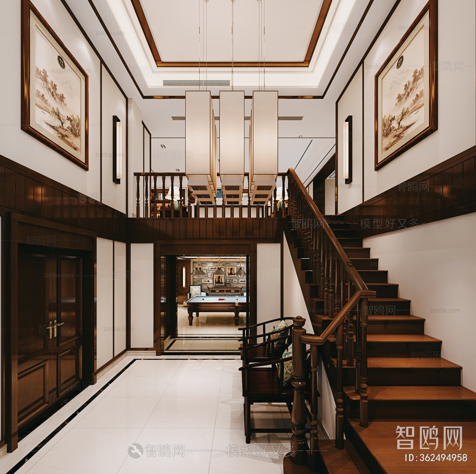 New Chinese Style Hallway