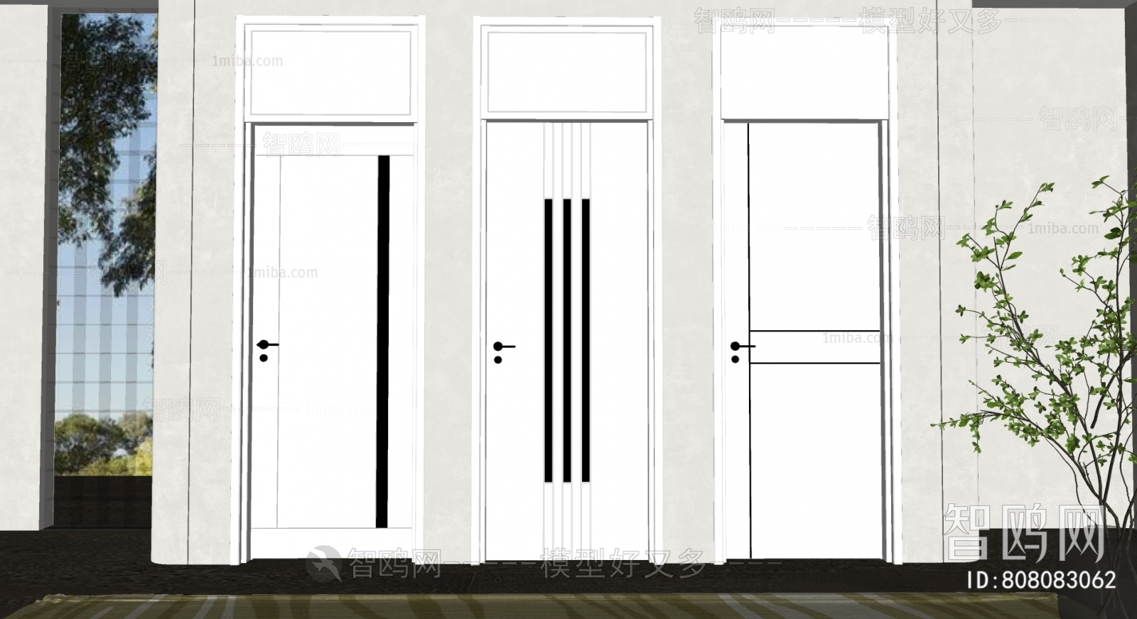 Modern Single Door