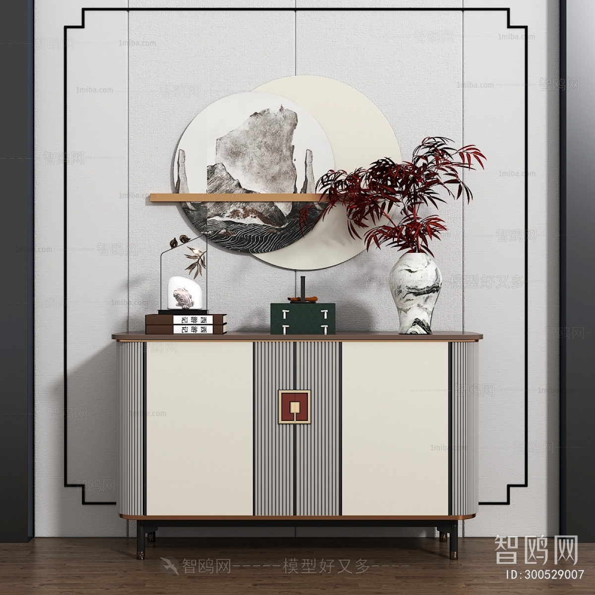 New Chinese Style Entrance Cabinet