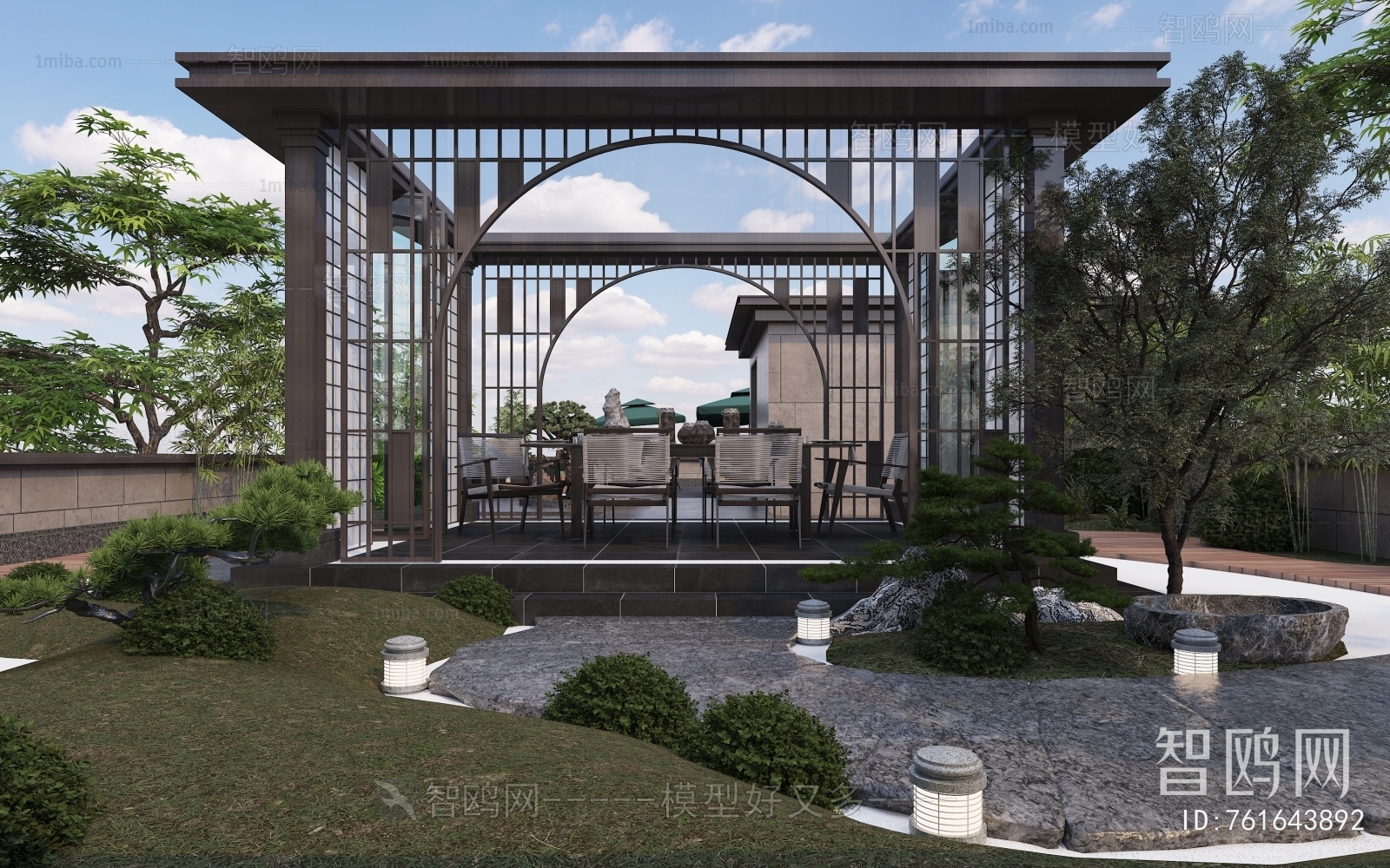 New Chinese Style Courtyard/landscape