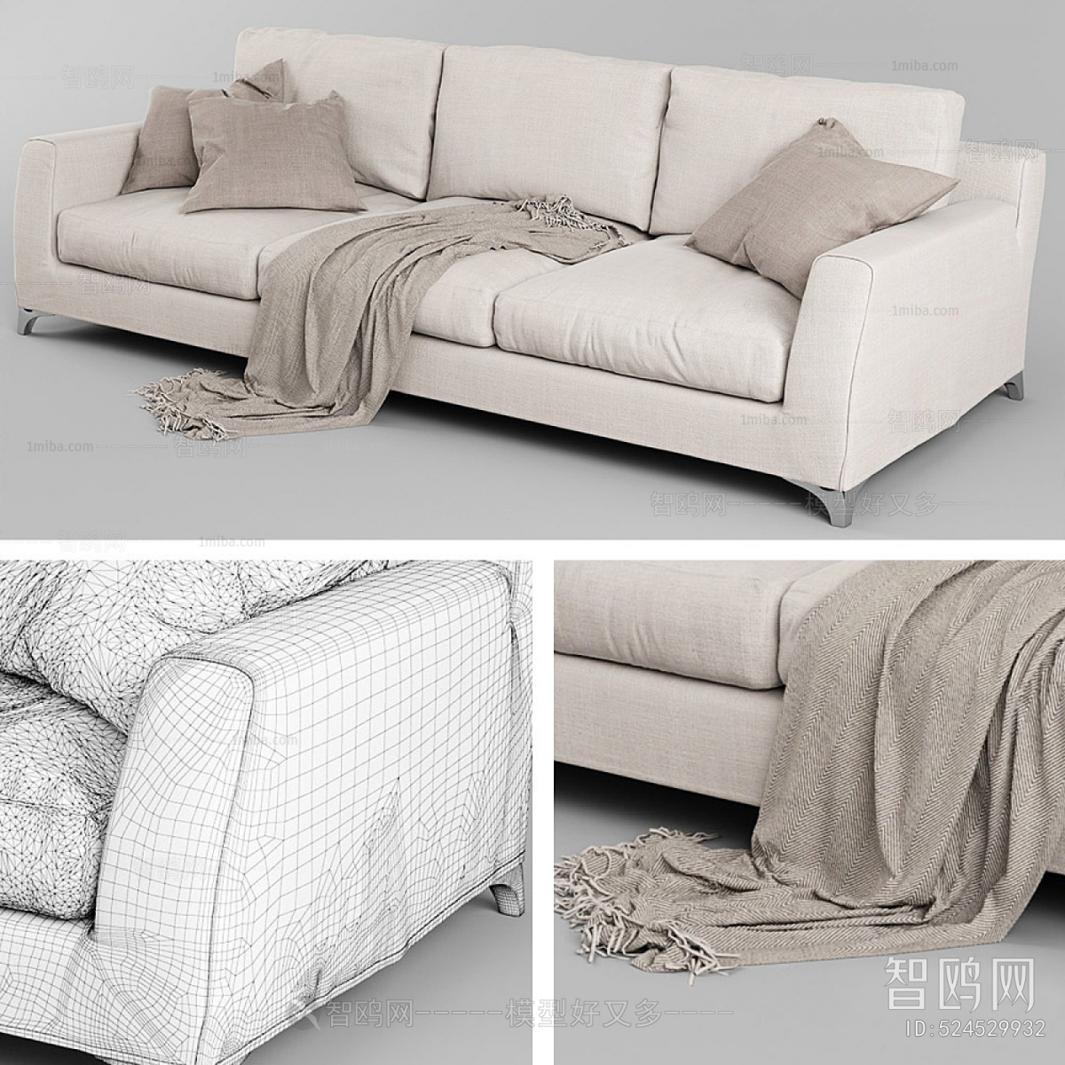 Modern Three-seat Sofa