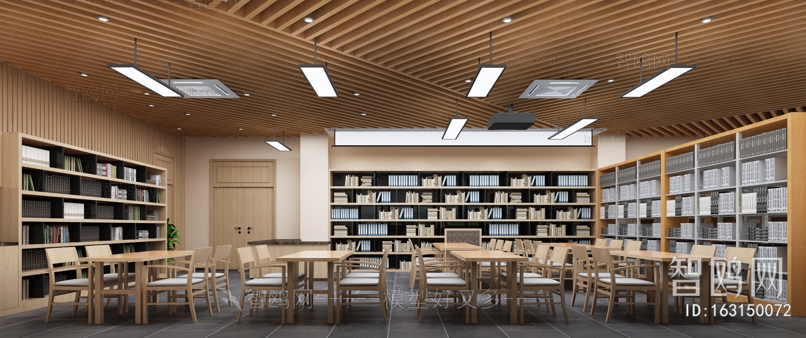 多场景-新中式图书馆