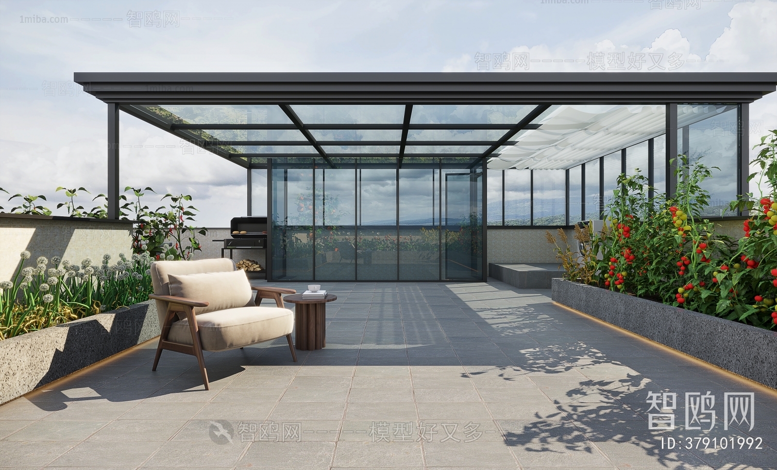 Modern Glass Sun Room