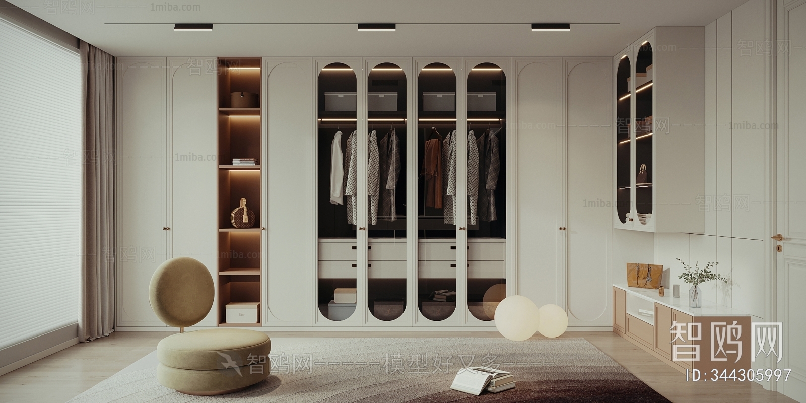 French Style Clothes Storage Area