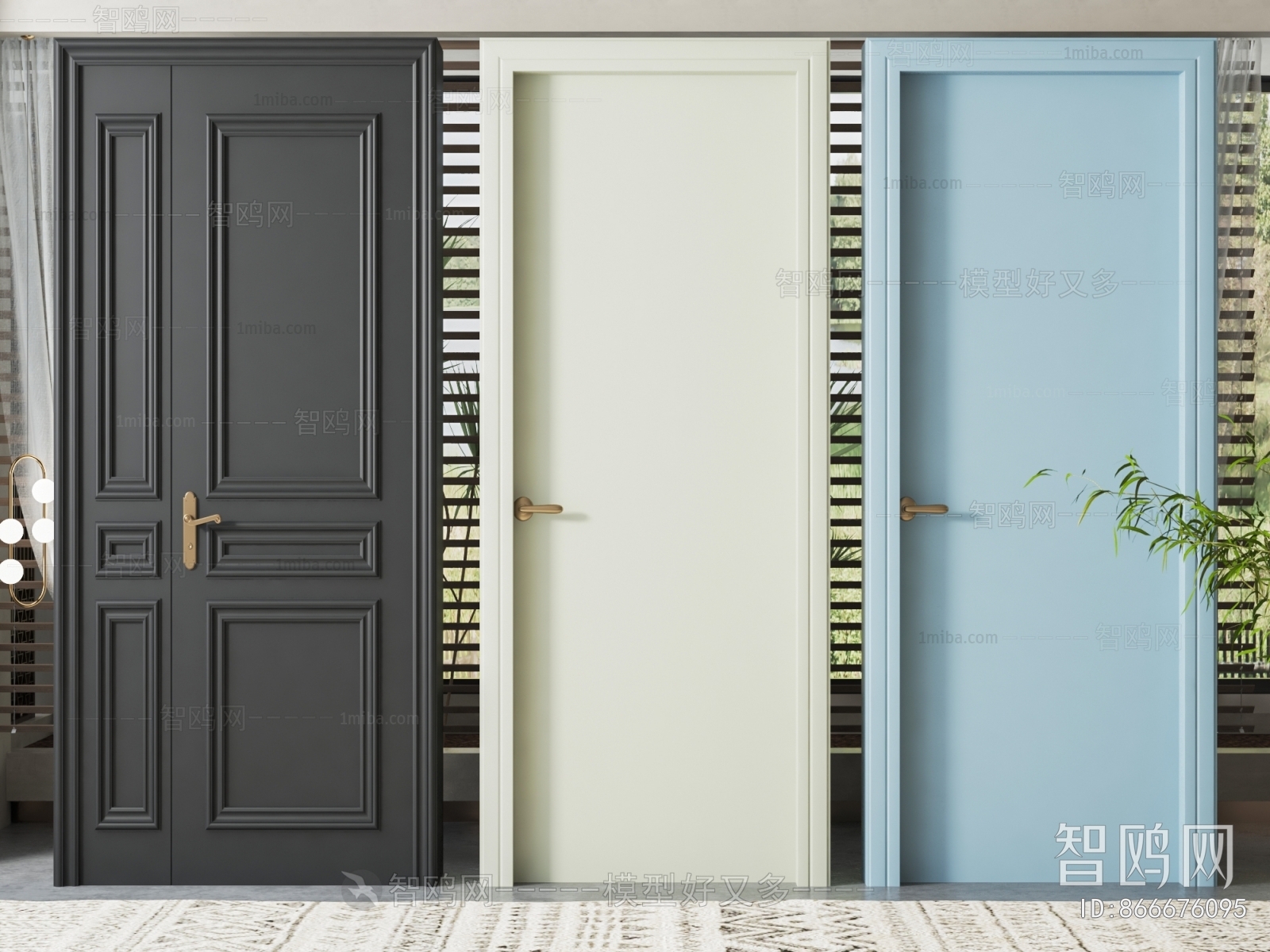 Simple European Style Door