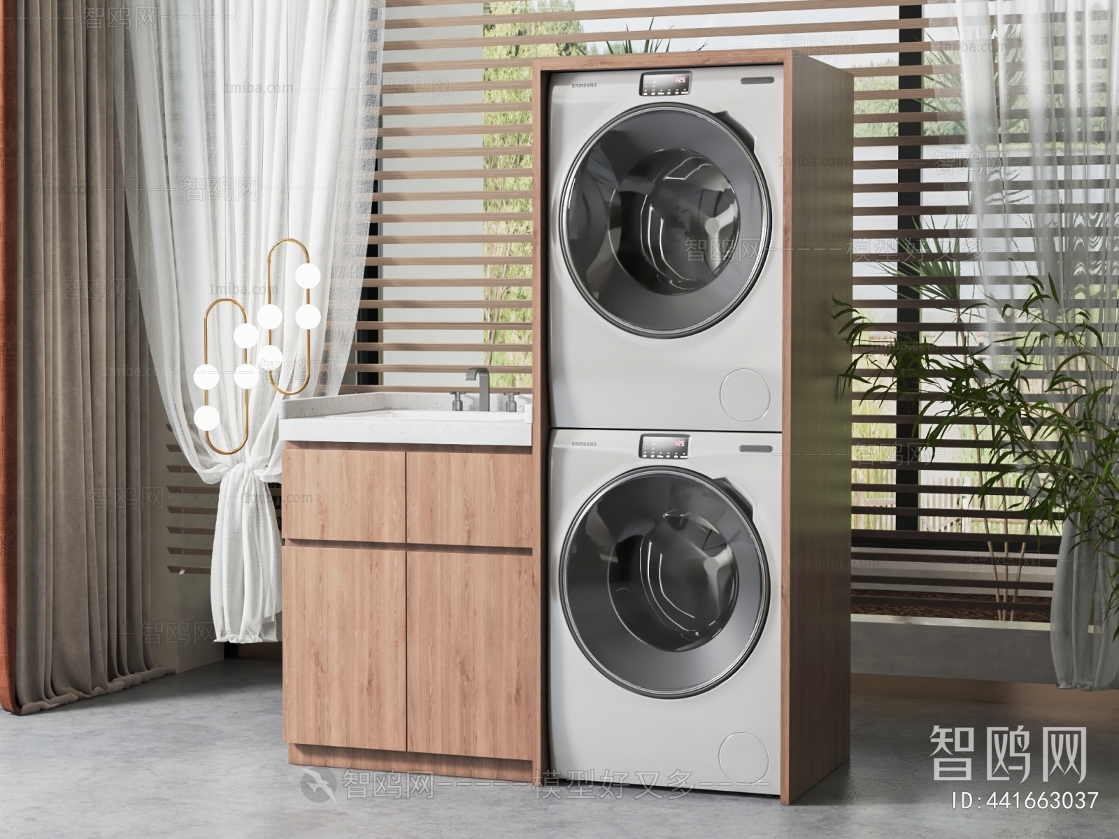 Modern Laundry Cabinet