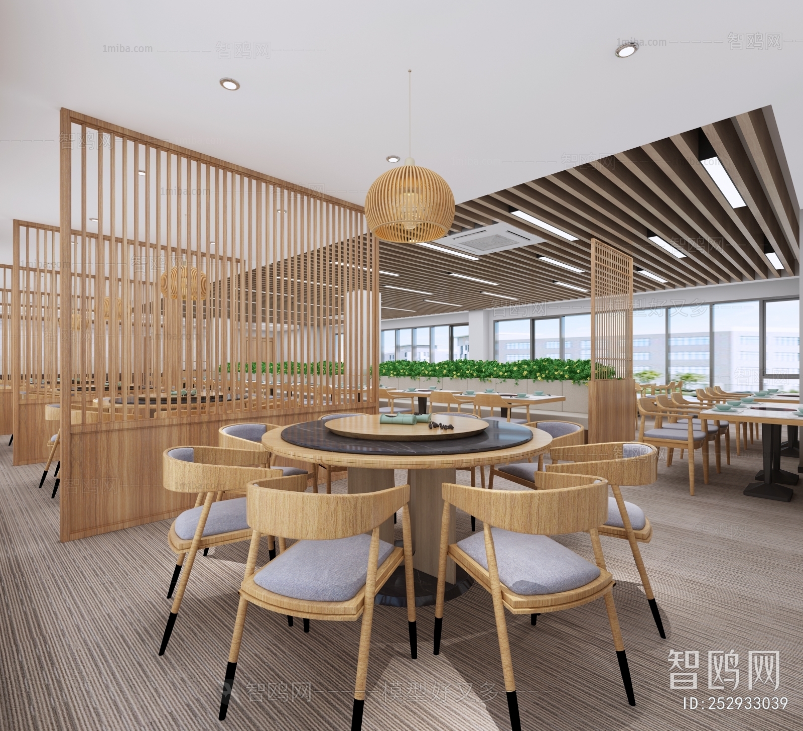 New Chinese Style Office Canteen