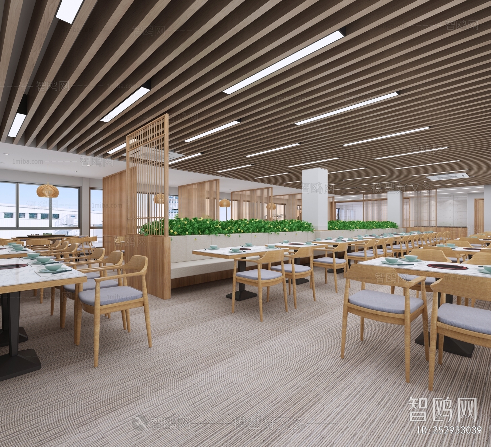 New Chinese Style Office Canteen