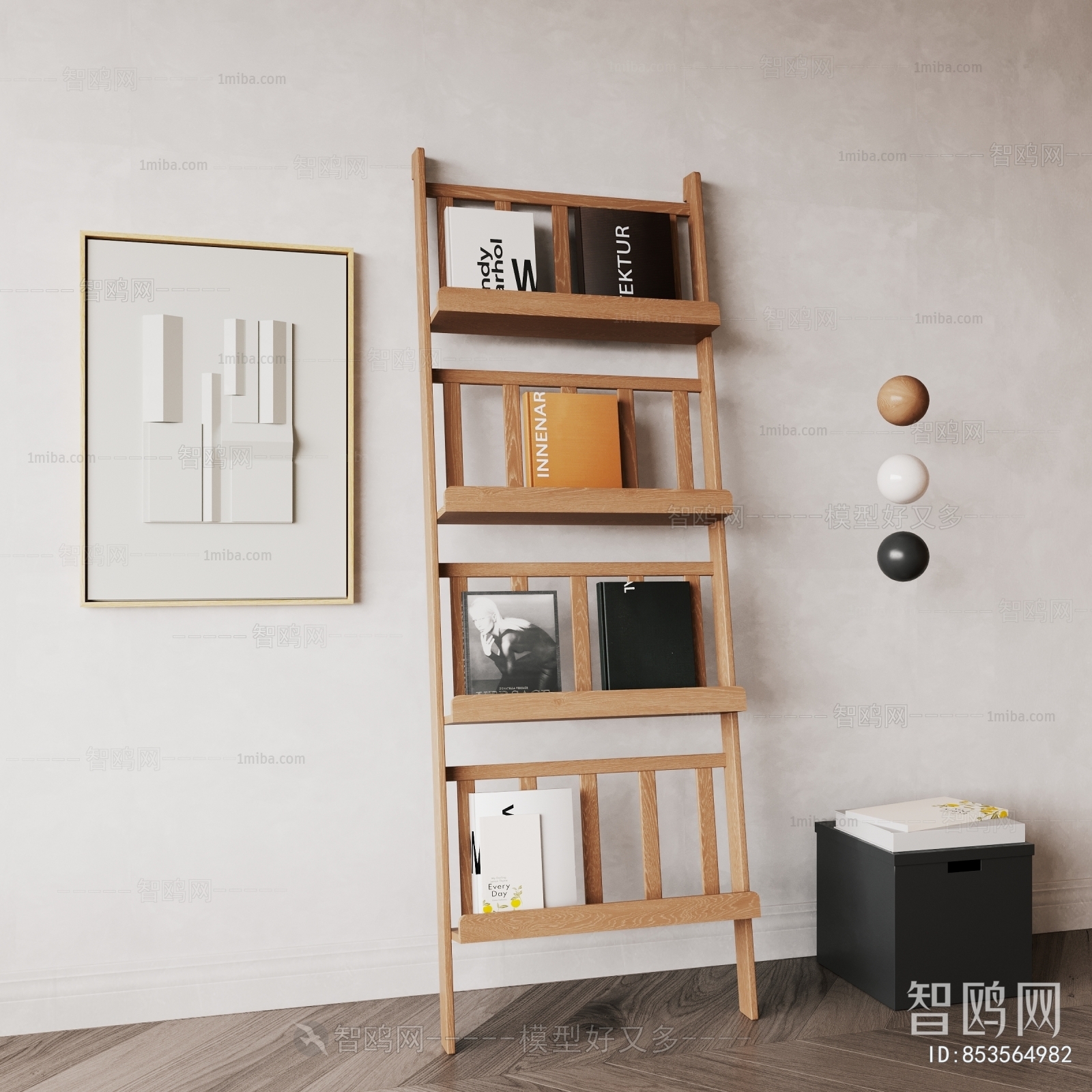 Wabi-sabi Style Bookshelf