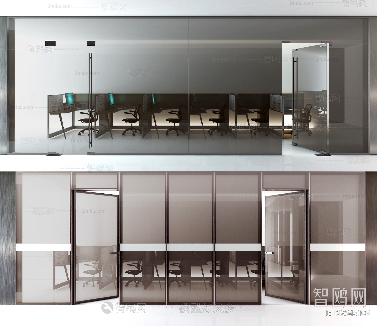 Modern Glass Screen Partition