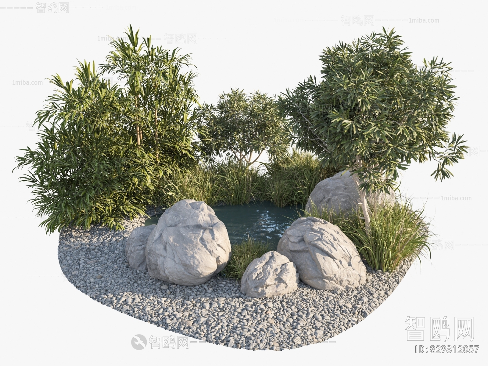 Modern Rockery Waterscape