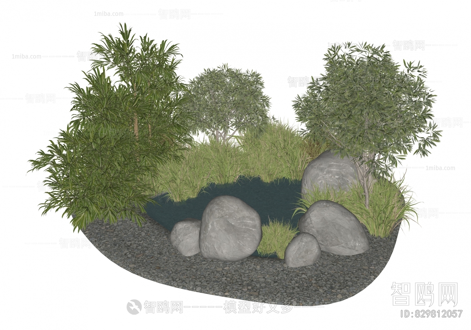 Modern Rockery Waterscape