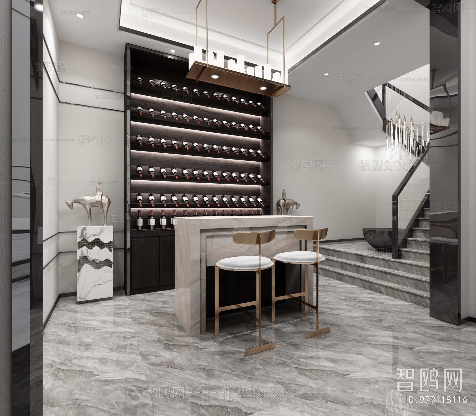 Modern Wine Cellar/Wine Tasting Room