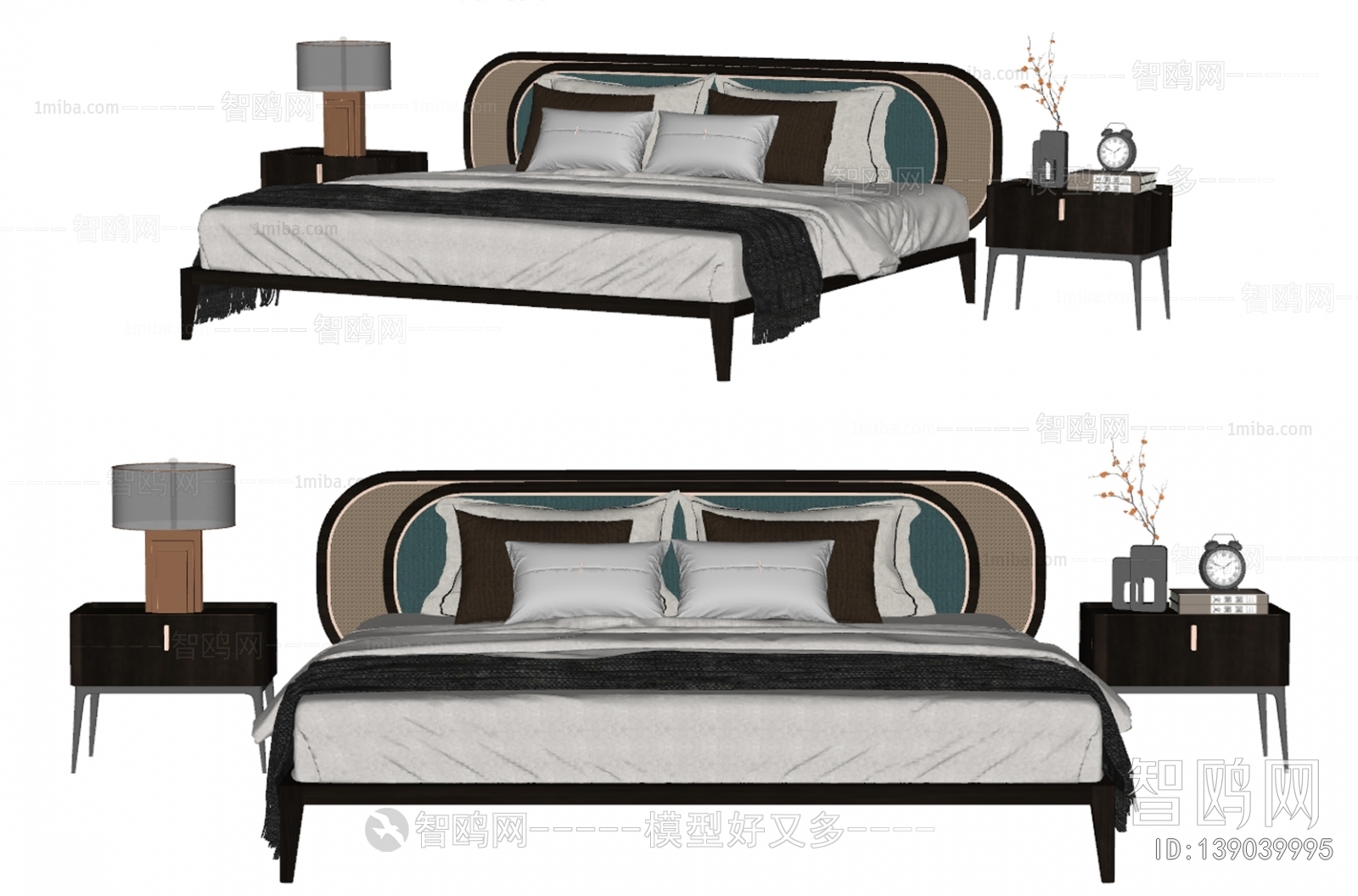 New Chinese Style Double Bed