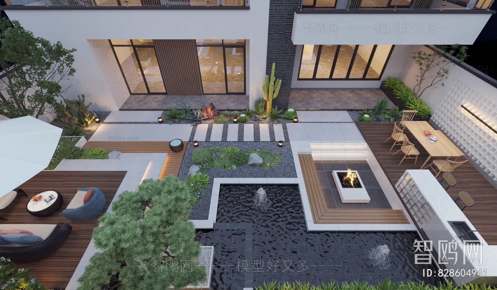 New Chinese Style Courtyard/landscape