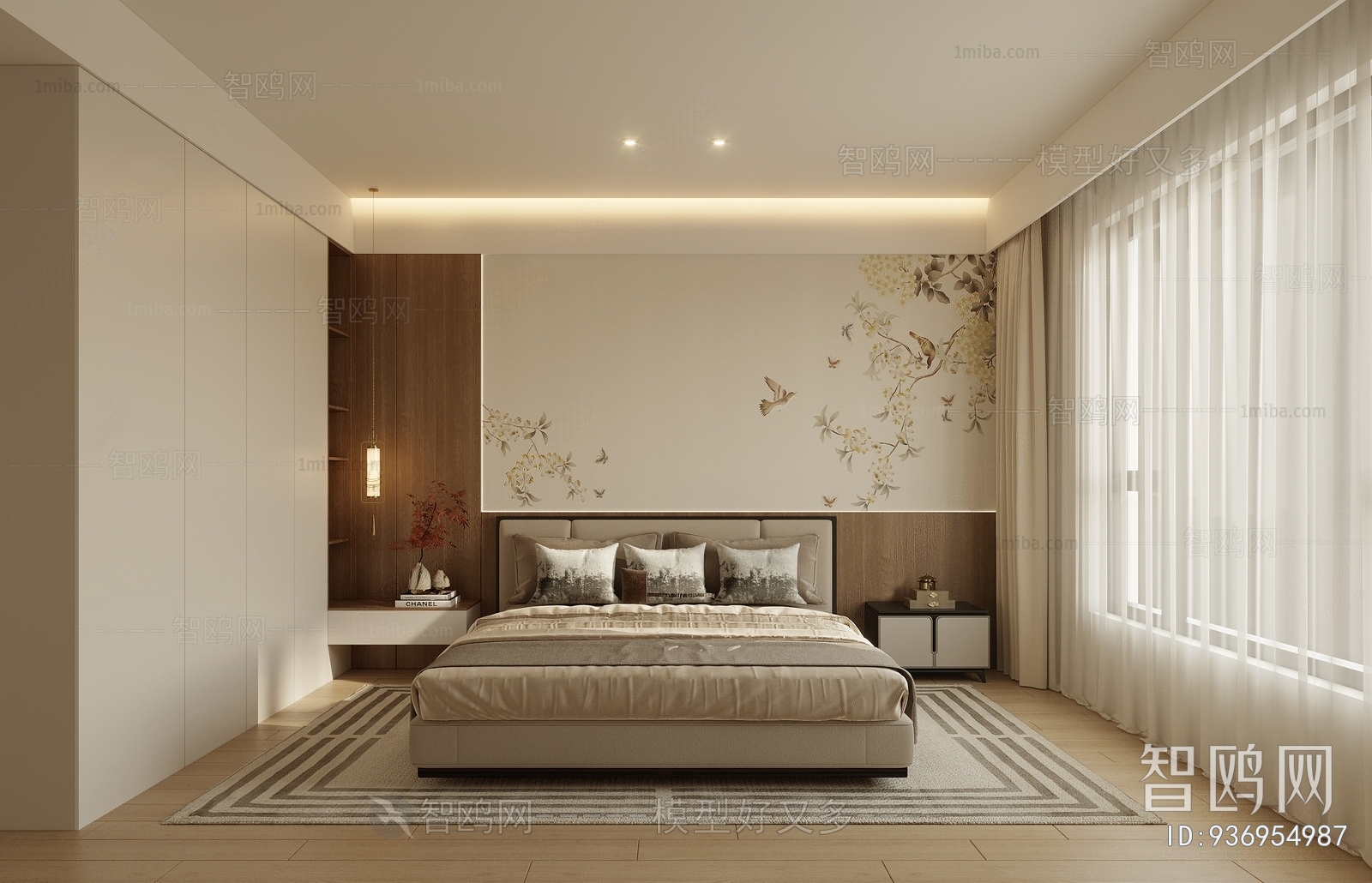 New Chinese Style Bedroom