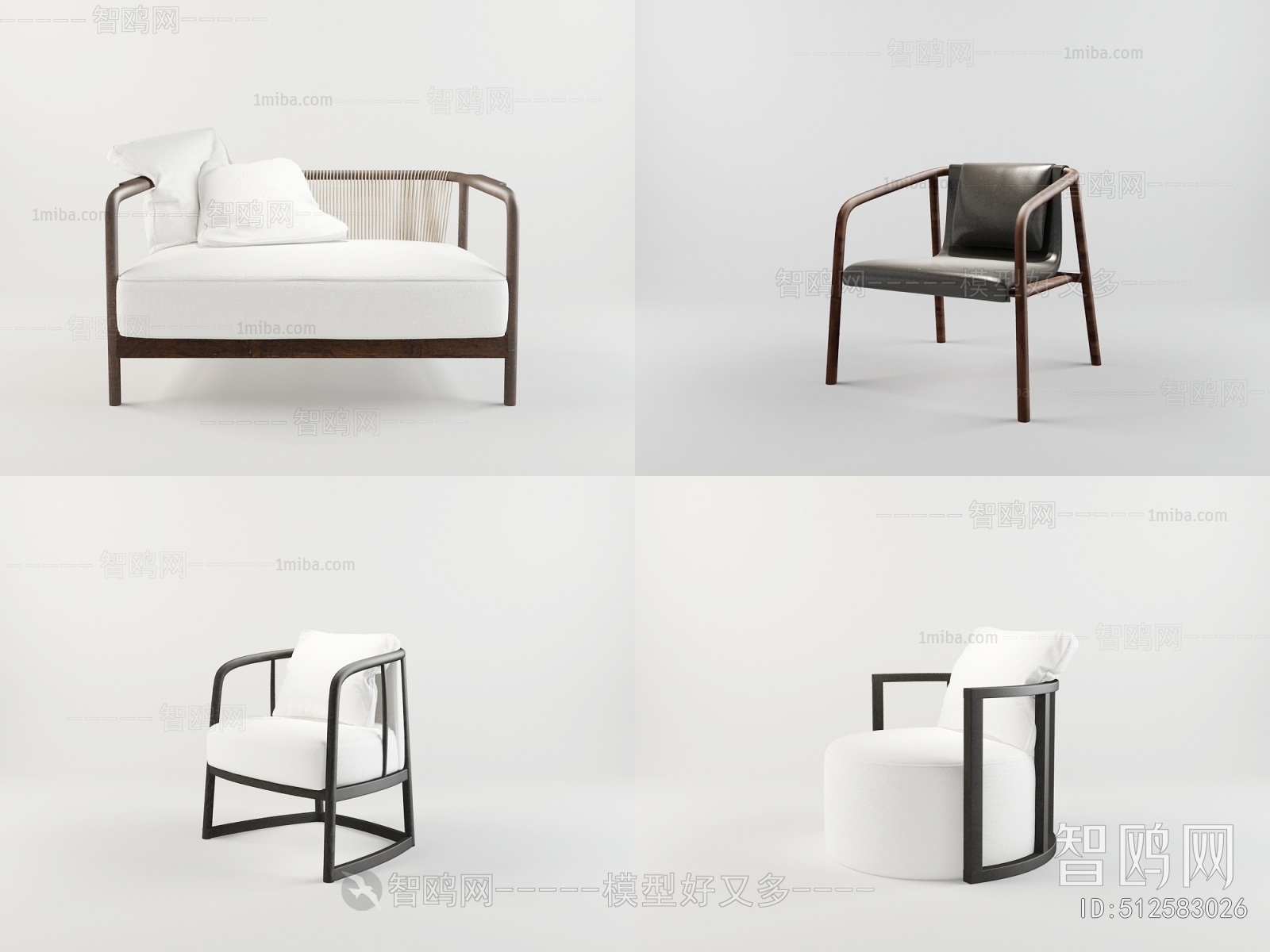 New Chinese Style Lounge Chair