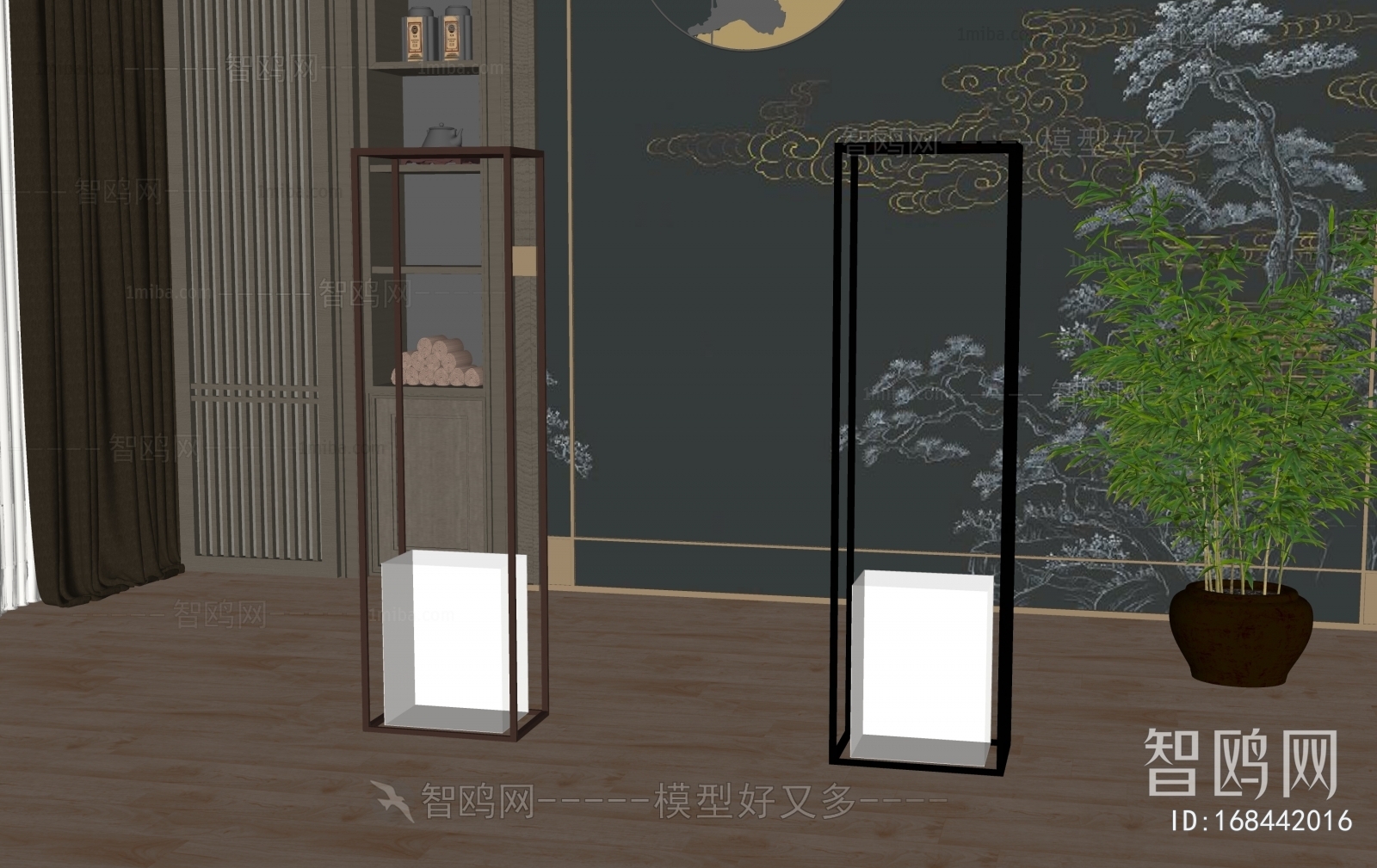 New Chinese Style Floor Lamp