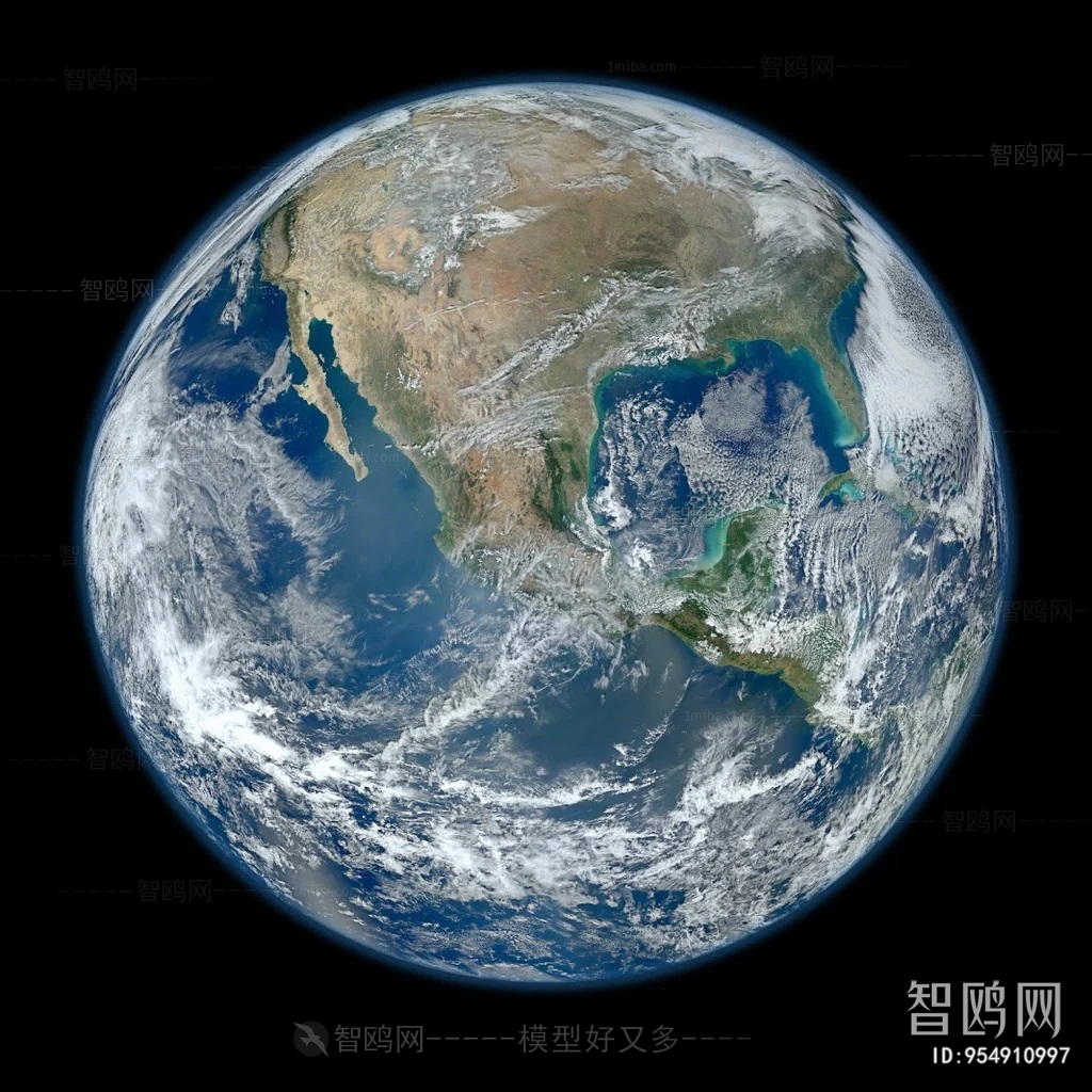 卫星地球装饰画