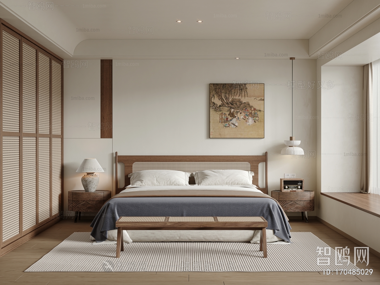 Wabi-sabi Style Bedroom