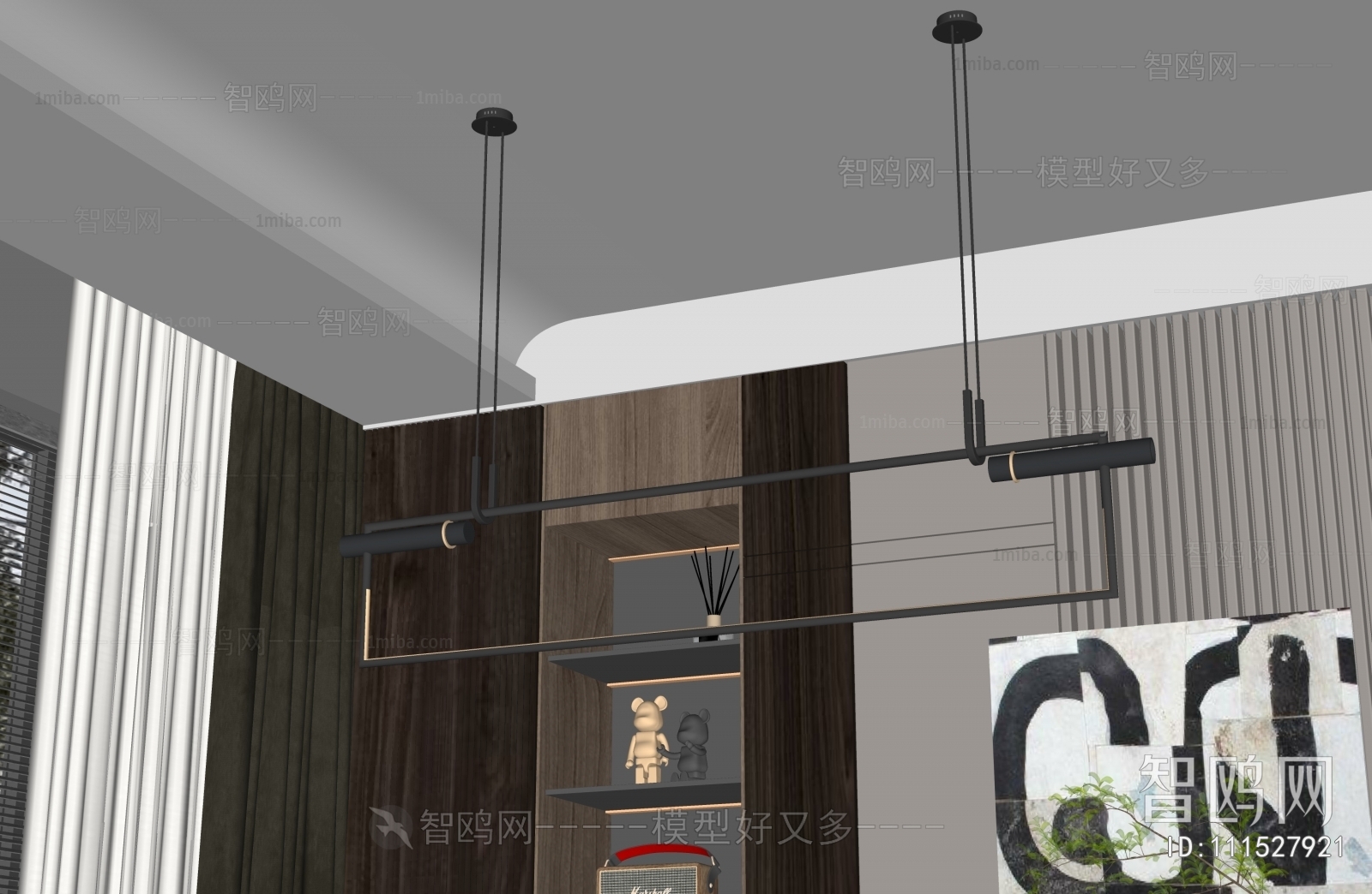 Modern Long Chandelier