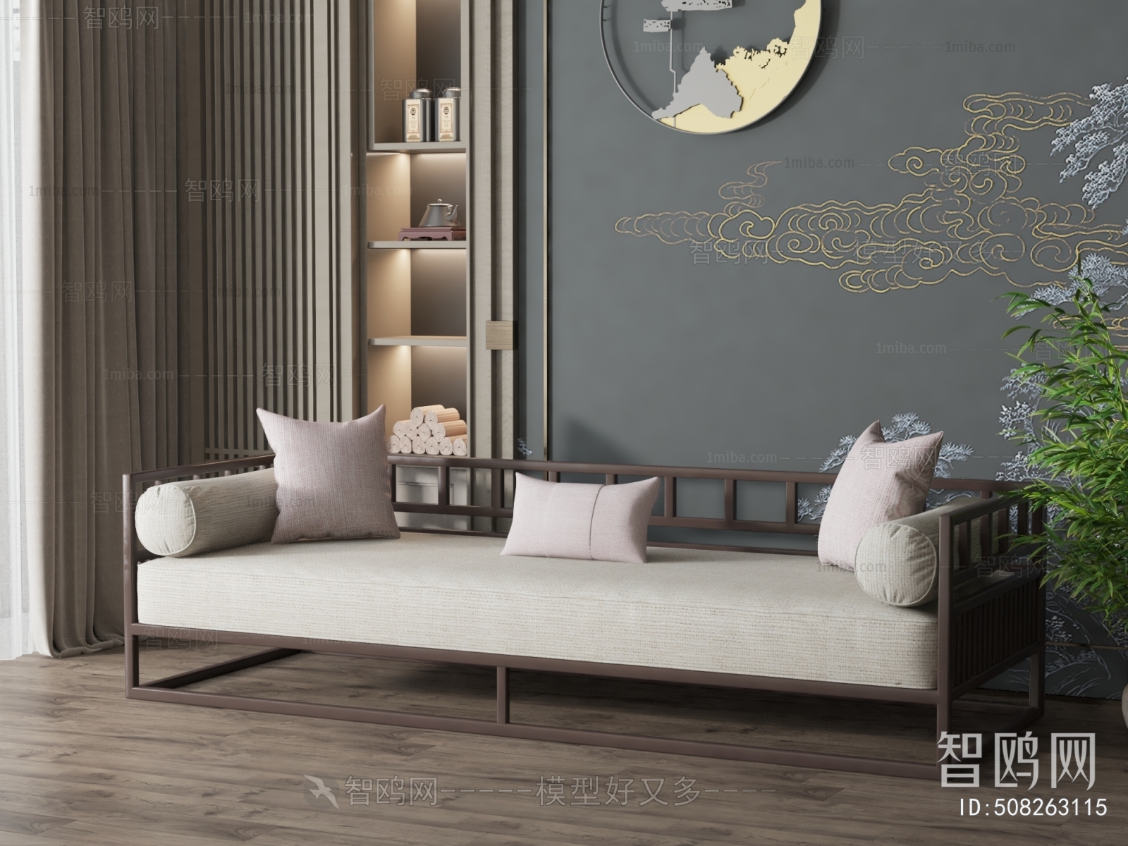 New Chinese Style Arhat Bed