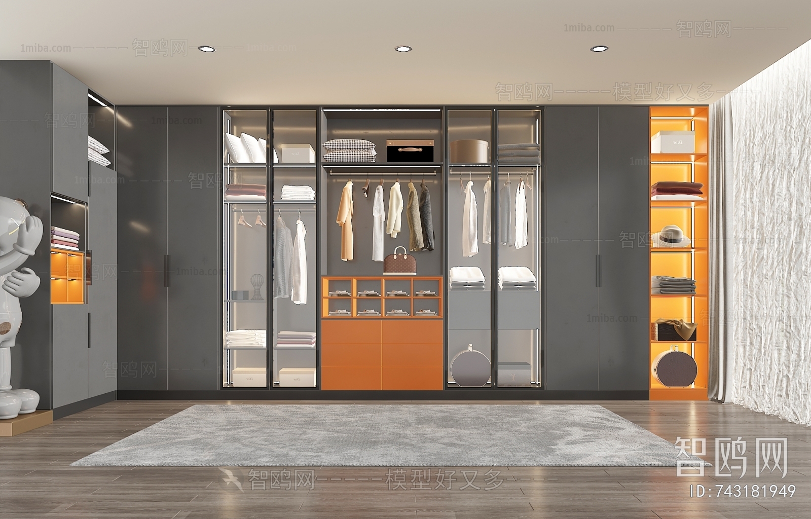 Modern Clothes Storage Area