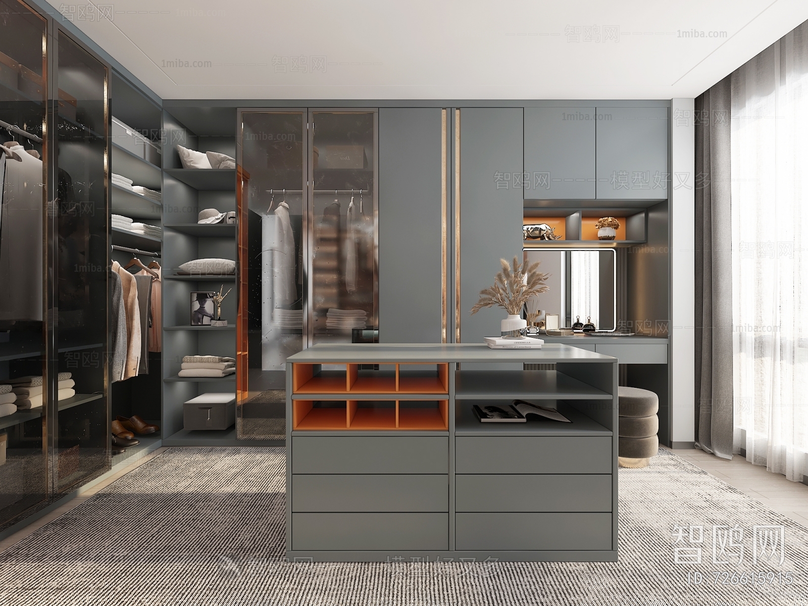 Modern Clothes Storage Area