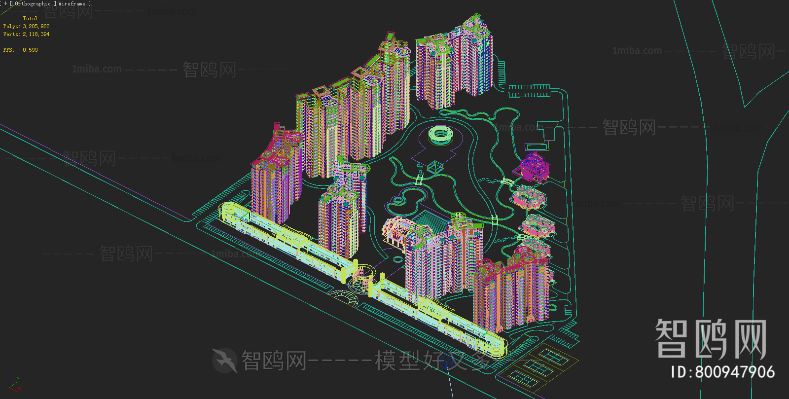 Modern Architectural Bird's-eye View Planning