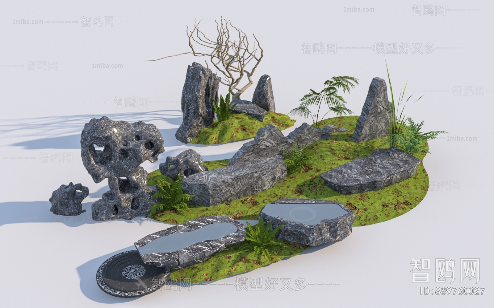 Modern Rockery Waterscape