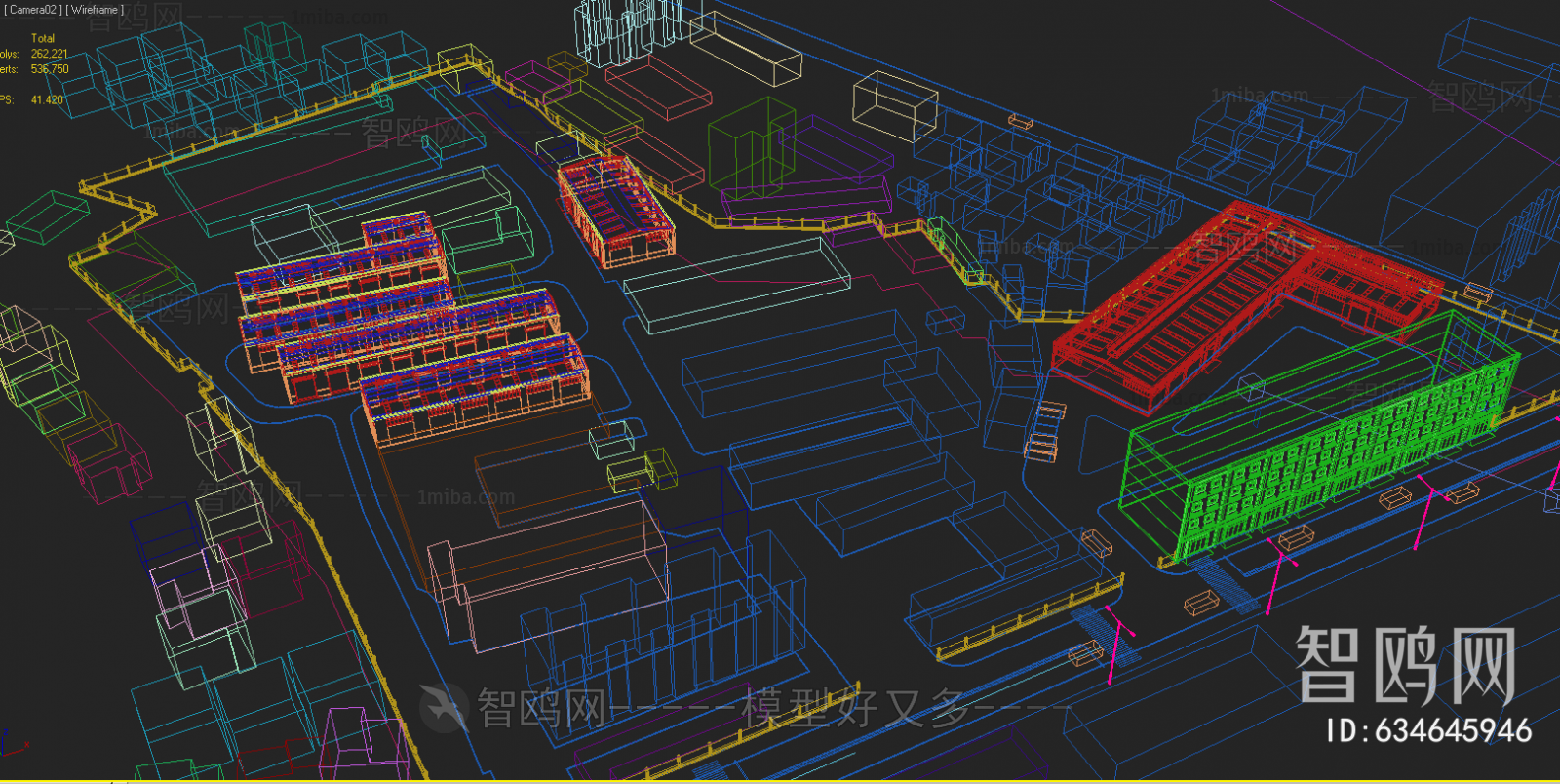 Modern Architectural Bird's-eye View Planning