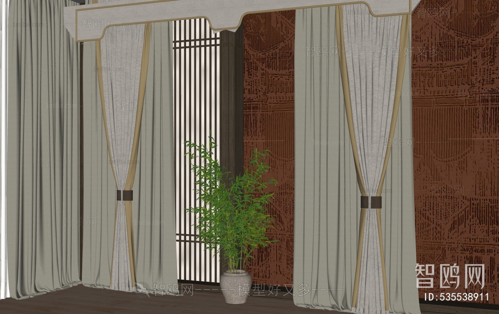 New Chinese Style The Curtain