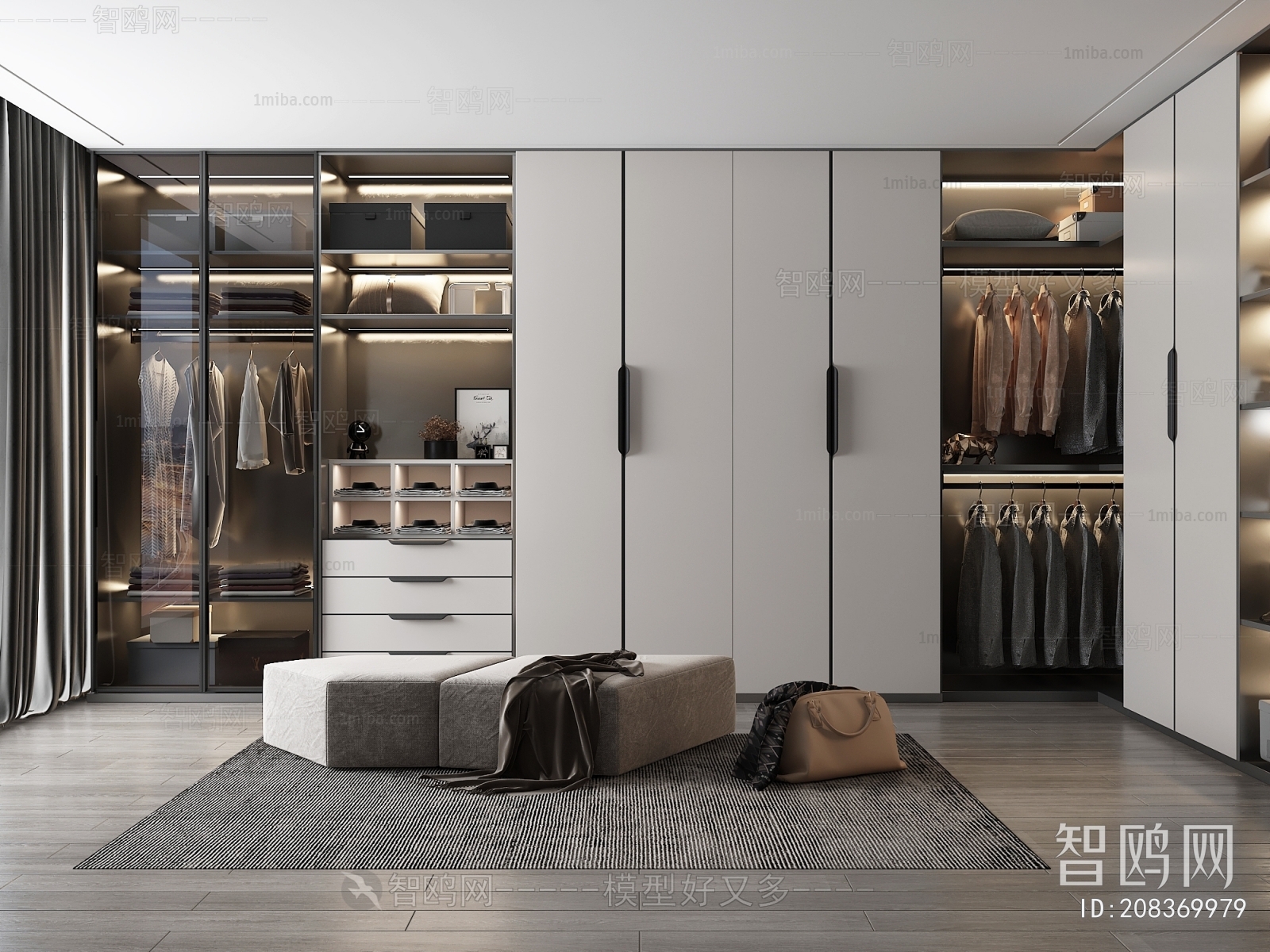 Modern Clothes Storage Area