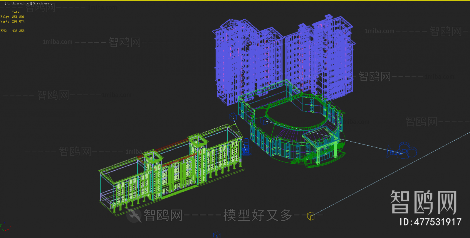 European Style Architectural Bird's-eye View Planning