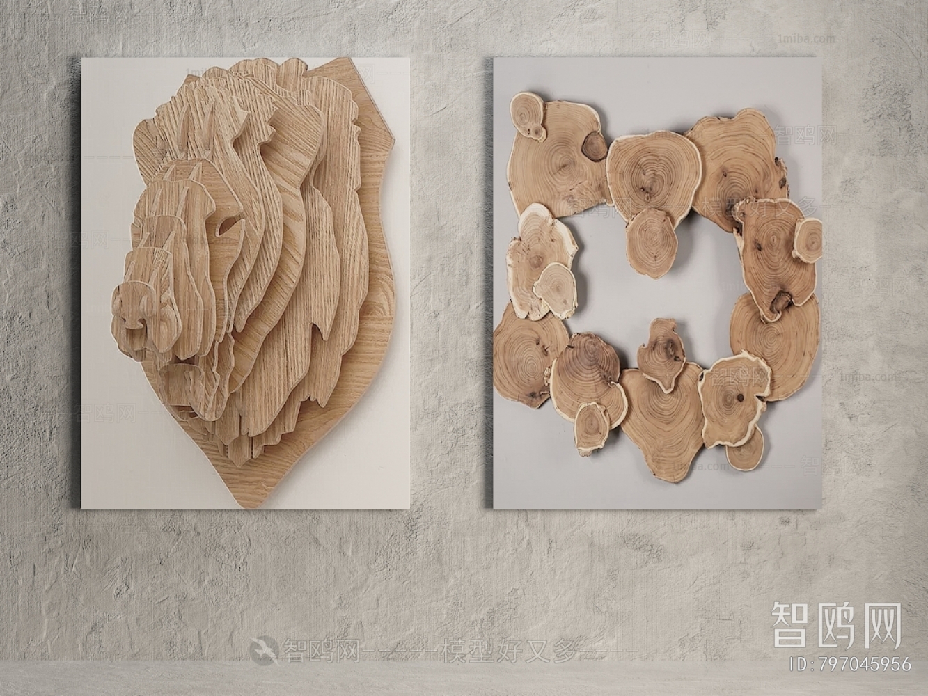 Modern Wabi-sabi Style Three-dimensional Physical Painting