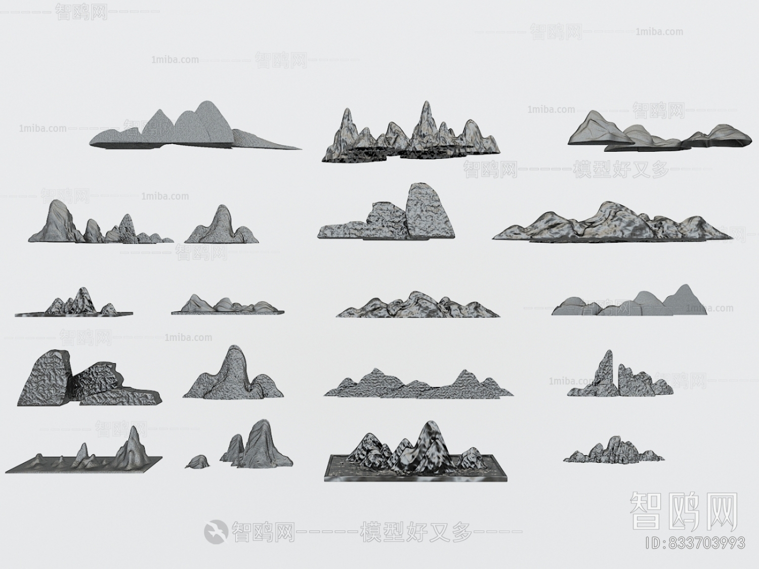 Chinese Style Rockery Waterscape