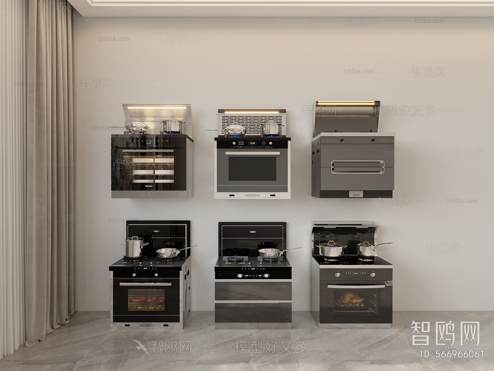 Modern Kitchen Electric Gas Range