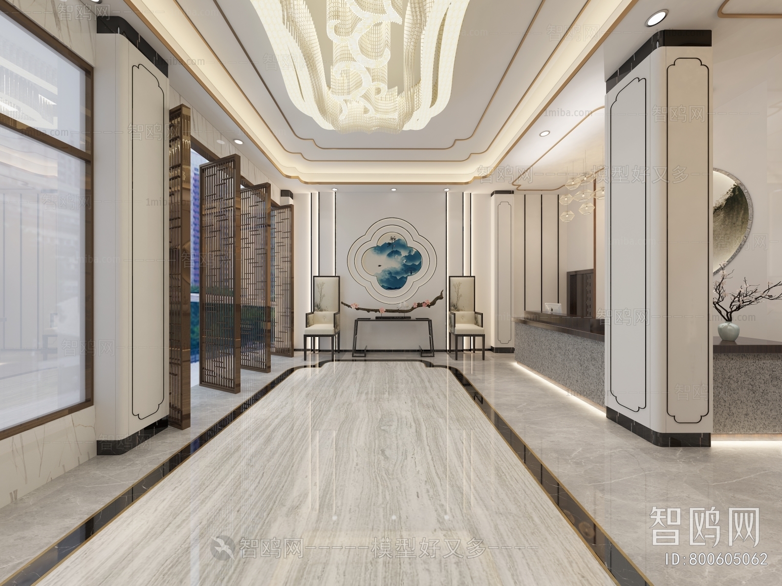 New Chinese Style Lobby Hall