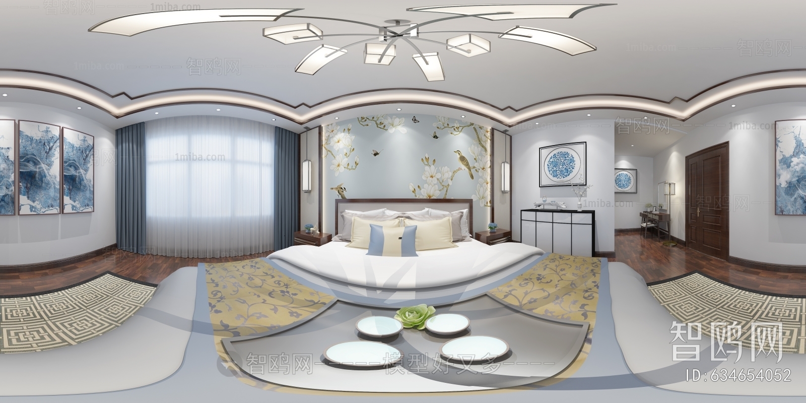 New Chinese Style Bedroom