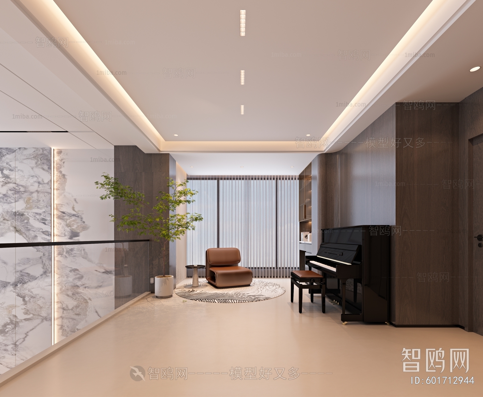 Modern Piano Room