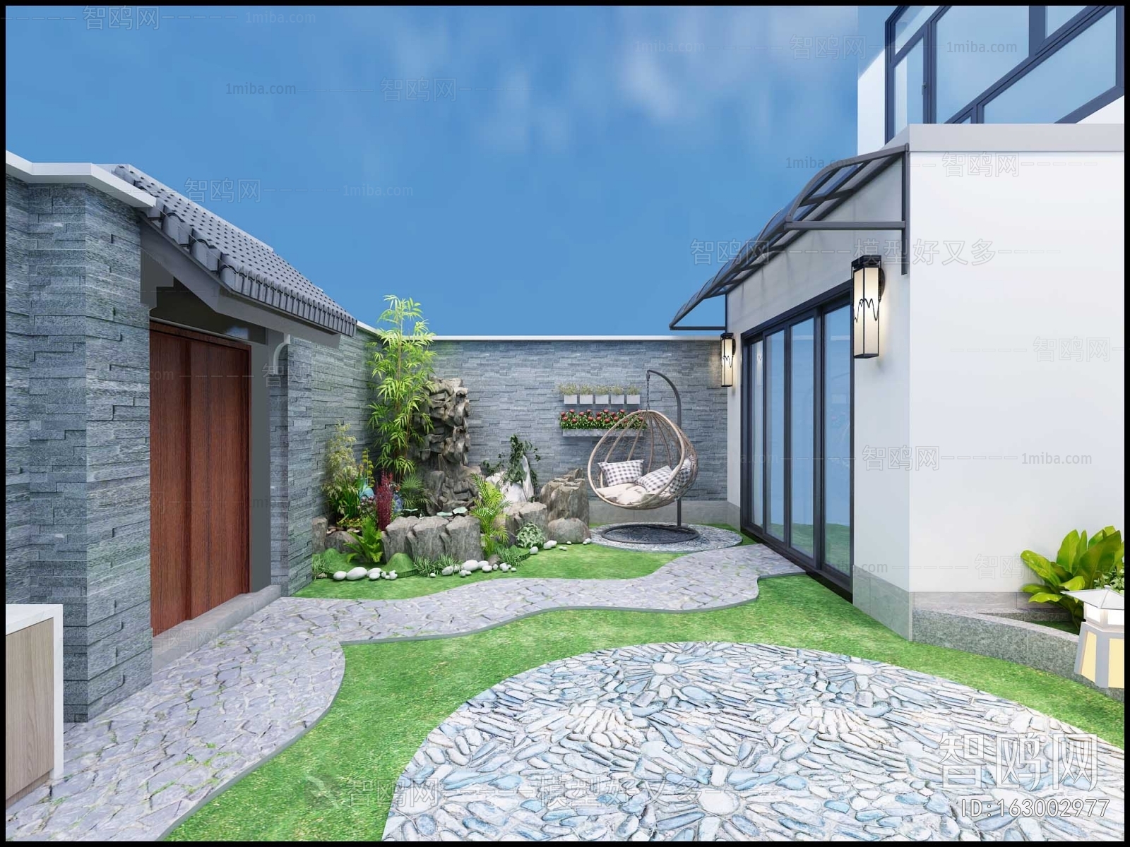 New Chinese Style Courtyard/landscape