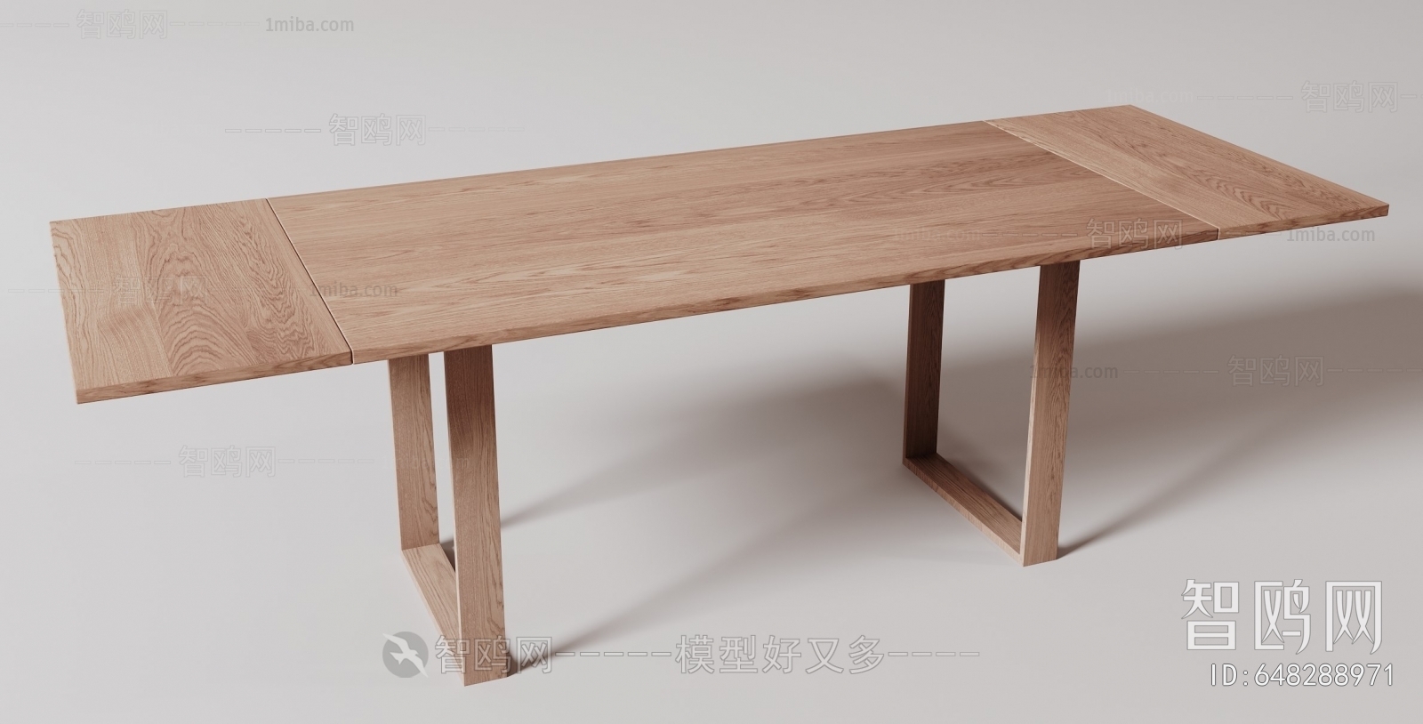 侘寂中古实木餐桌
