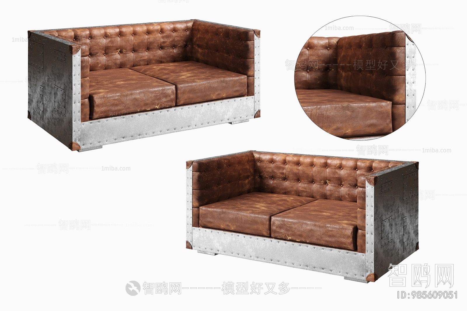 Industrial Style Nordic Style A Sofa For Two