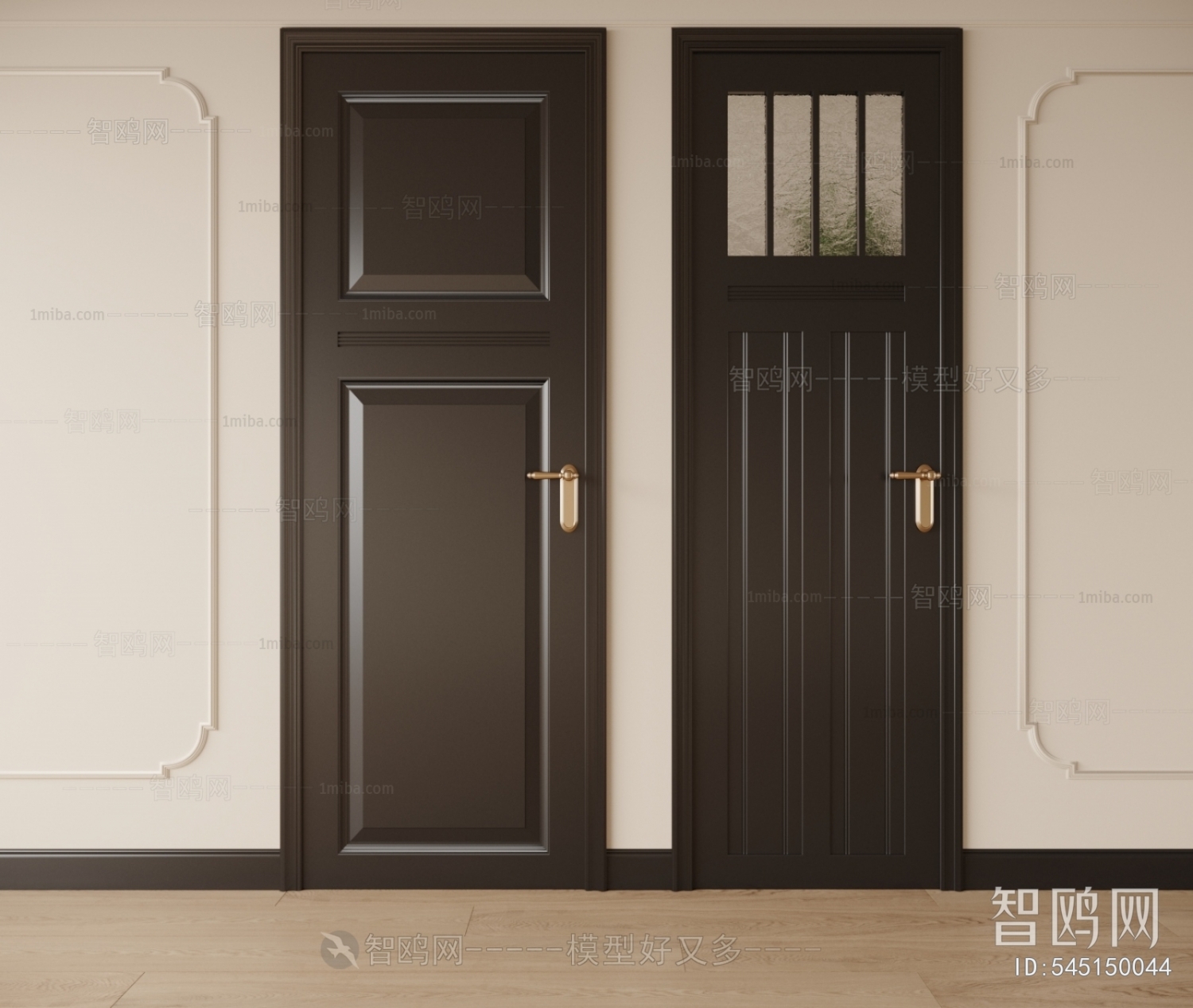 Modern Wabi-sabi Style Single Door